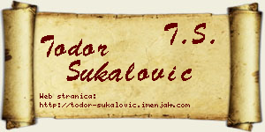 Todor Šukalović vizit kartica